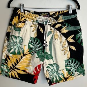 Good Vibes Tropical Shorts -Large